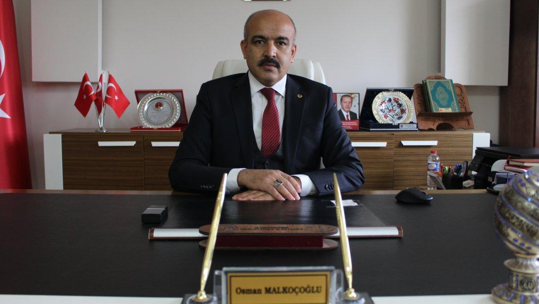 İlçe Milli Eğitim Müdürümüz Sayın Osman MALKOÇOĞLU'nun Yıl Sonu Mesajı.