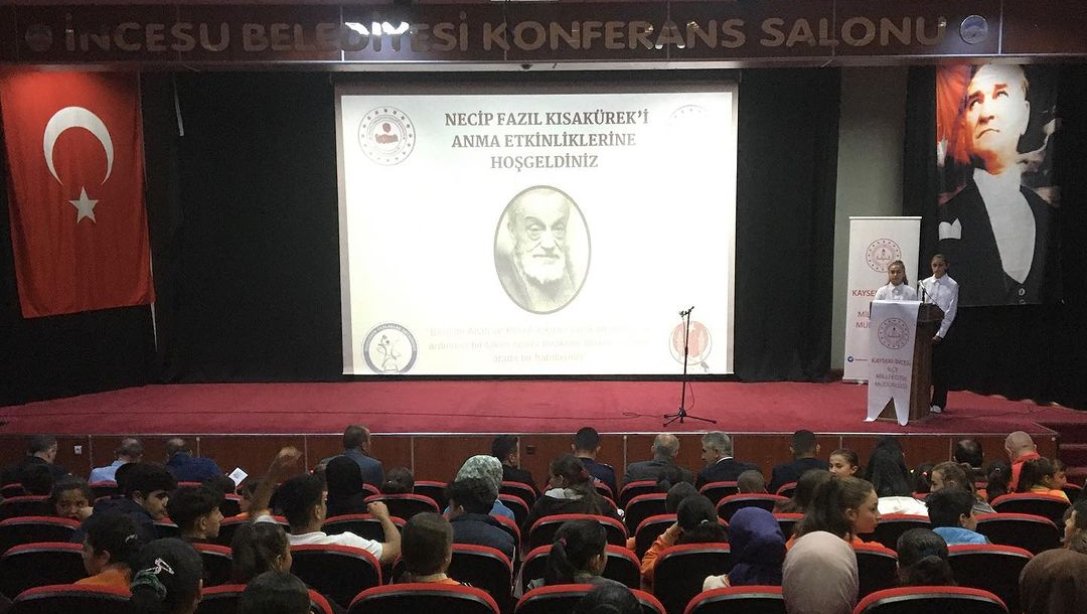 İNCESU KAYMAKAMI SN. MUSTAFA ÇOLAK VE BERABERİNDE İLÇE MİLLİ EĞİTİM MÜDÜRÜMÜZ SN. OSMAN MALKOÇOĞLU KATILIMI İLE MÜDÜRLÜĞÜMÜZE BAĞLI KIZILÖREN PARLAKLAR İMAM HATİP/ORTAOKULU TARAFINDAN DÜZENLENEN 